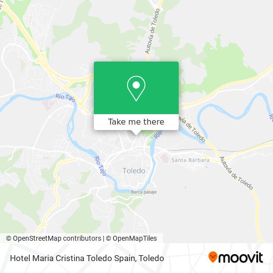 Hotel Maria Cristina Toledo Spain map