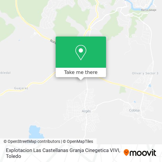 mapa Explotacion Las Castellanas Granja Cinegetica VIVI