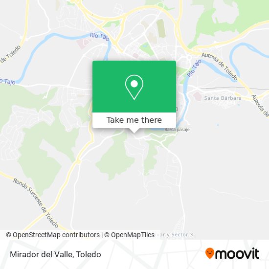 mapa Mirador del Valle