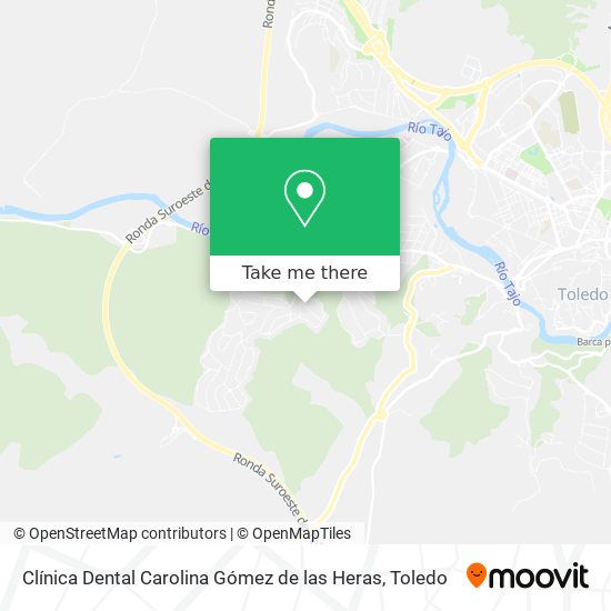 mapa Clínica Dental Carolina Gómez de las Heras