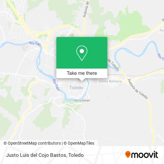 Justo Luis del Cojo Bastos map