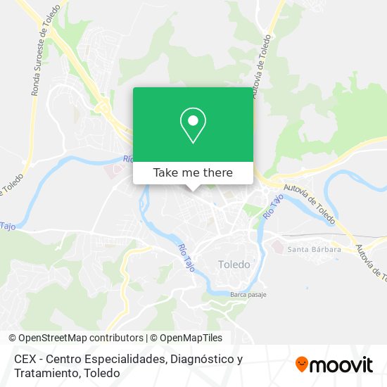 CEX - Centro Especialidades, Diagnóstico y Tratamiento map