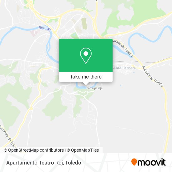 mapa Apartamento Teatro Roj