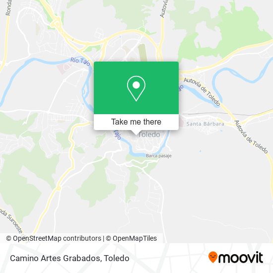Camino Artes Grabados map