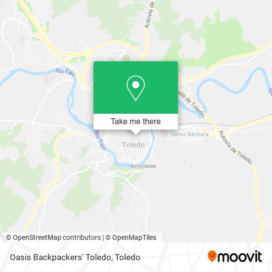 Oasis Backpackers' Toledo map