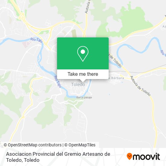 Asociacion Provincial del Gremio Artesano de Toledo map