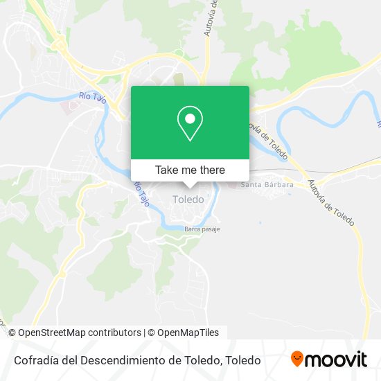 mapa Cofradía del Descendimiento de Toledo