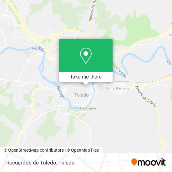 mapa Recuerdos de Toledo