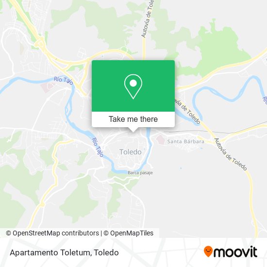 Apartamento Toletum map