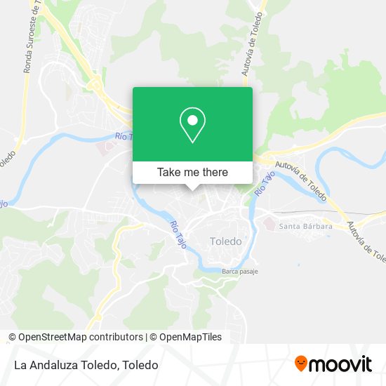 La Andaluza Toledo map