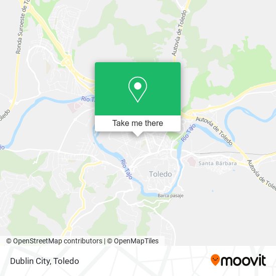 mapa Dublin City