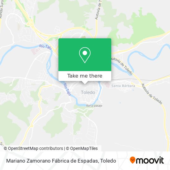 mapa Mariano Zamorano Fábrica de Espadas