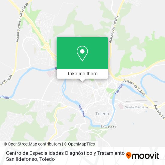 Centro de Especialidades Diagnóstico y Tratamiento San Ildefonso map