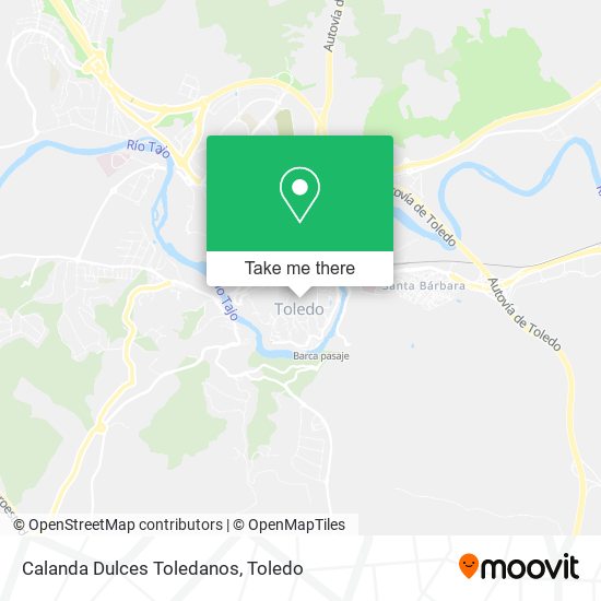 Calanda Dulces Toledanos map