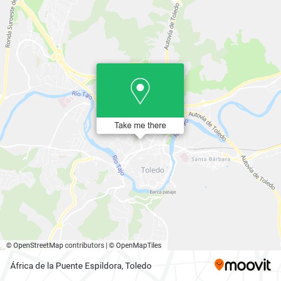 África de la Puente Espildora map