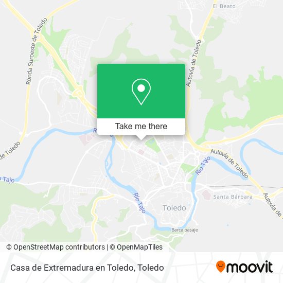 Casa de Extremadura en Toledo map