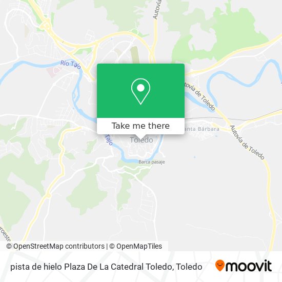 pista de hielo Plaza De La Catedral Toledo map