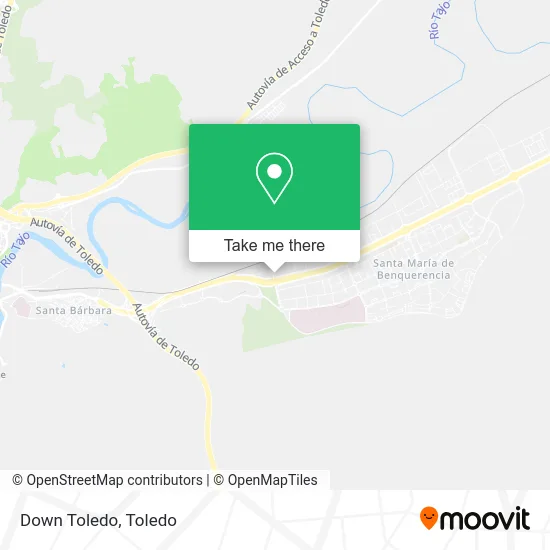 Down Toledo map
