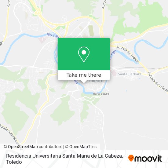 mapa Residencia Universitaria Santa Maria de La Cabeza