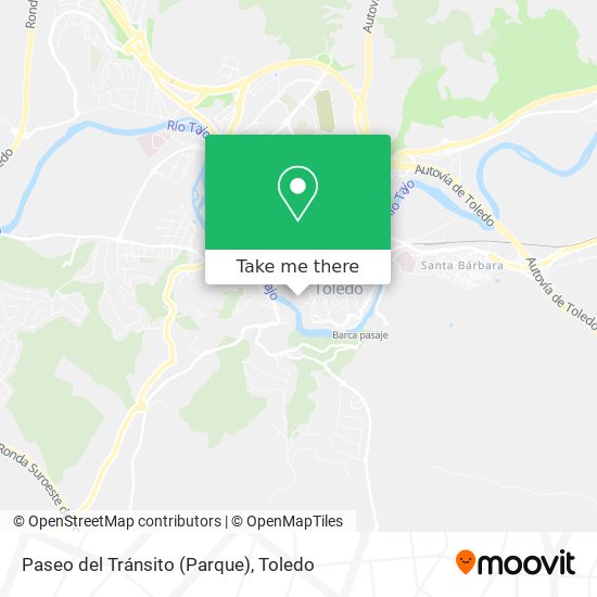 mapa Paseo del Tránsito (Parque)