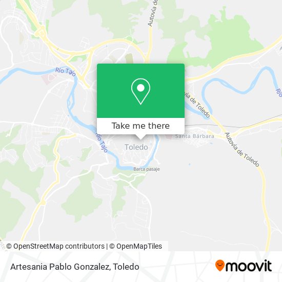 Artesania Pablo Gonzalez map
