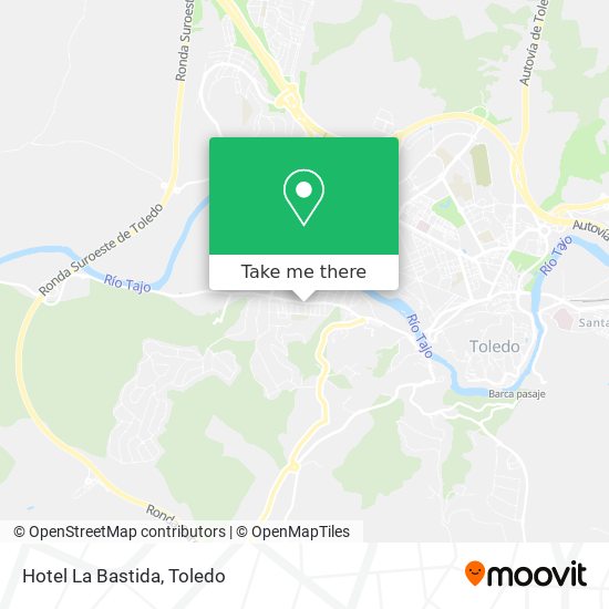 mapa Hotel La Bastida