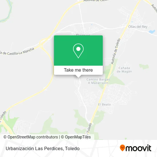 mapa Urbanización Las Perdices