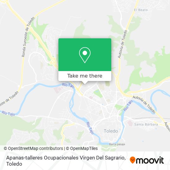 mapa Apanas-talleres Ocupacionales Virgen Del Sagrario