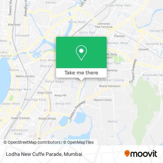 Lodha New Cuffe Parade map