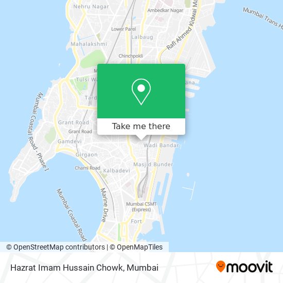 Hazrat Imam Hussain Chowk map