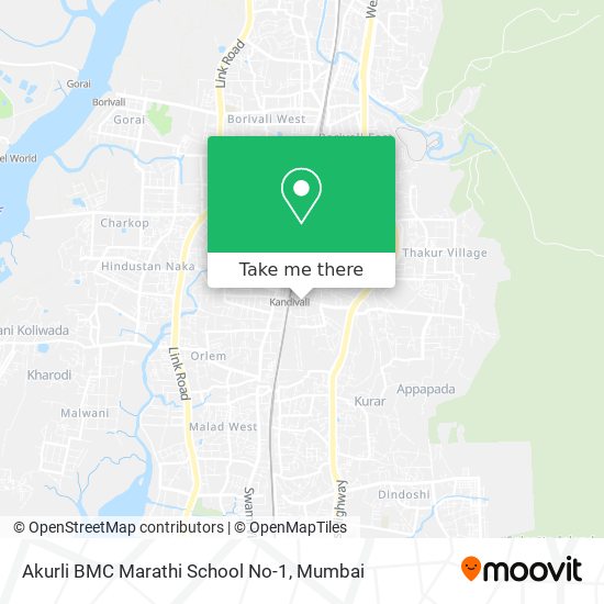 Akurli BMC Marathi School No-1 map