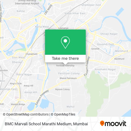 BMC Marvali School Marathi Medium map