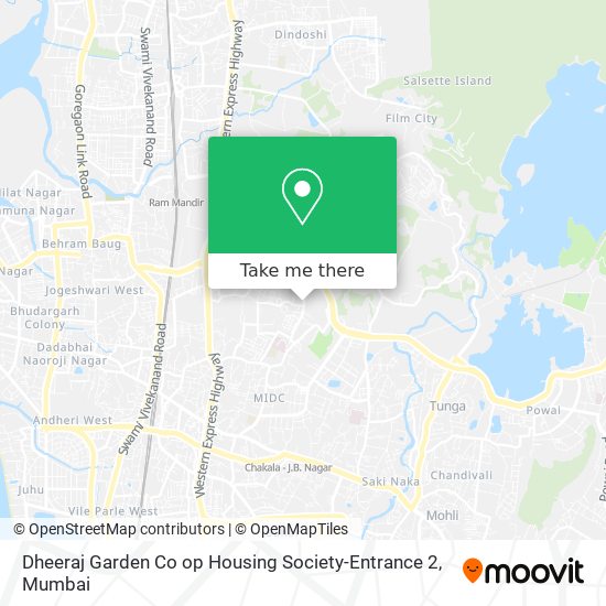 Dheeraj Garden Co op Housing Society-Entrance 2 map