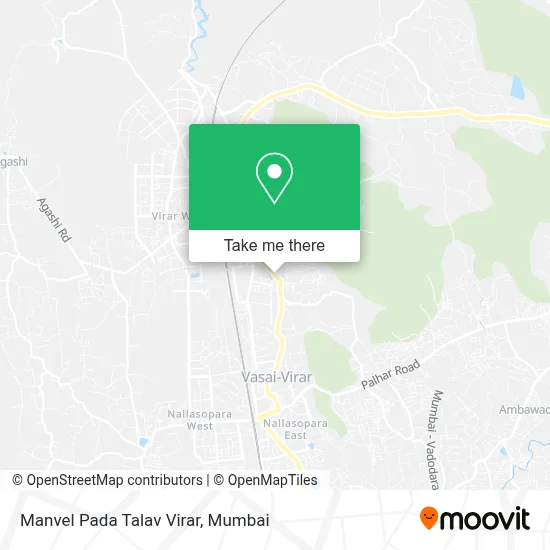 Manvel Pada Talav Virar map