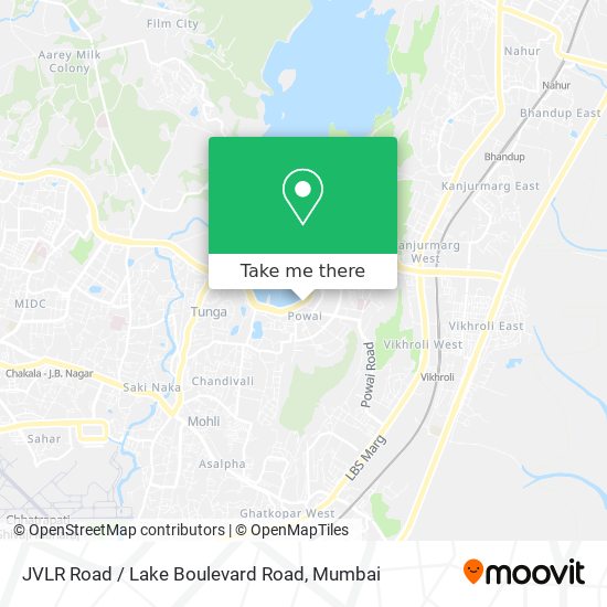 JVLR Road / Lake Boulevard Road map