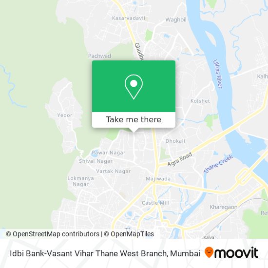 Idbi Bank-Vasant Vihar Thane West Branch map