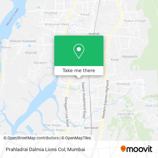 Prahladrai Dalmia Lions Col map