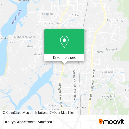 Aditya Apartment map
