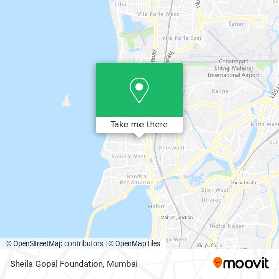 Sheila Gopal Foundation map