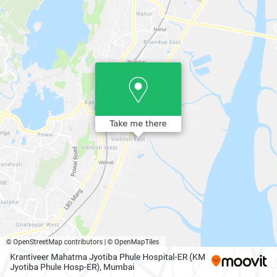 Krantiveer Mahatma Jyotiba Phule Hospital-ER (KM Jyotiba Phule Hosp-ER) map