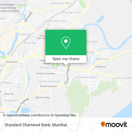 Standard Chartered Bank map