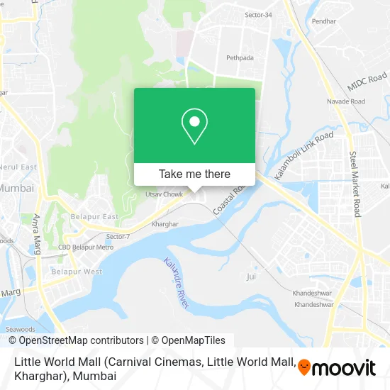 Little World Mall (Carnival Cinemas, Little World Mall, Kharghar) map