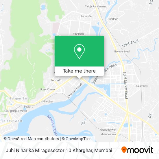 Juhi Niharika Miragesector 10 Kharghar map