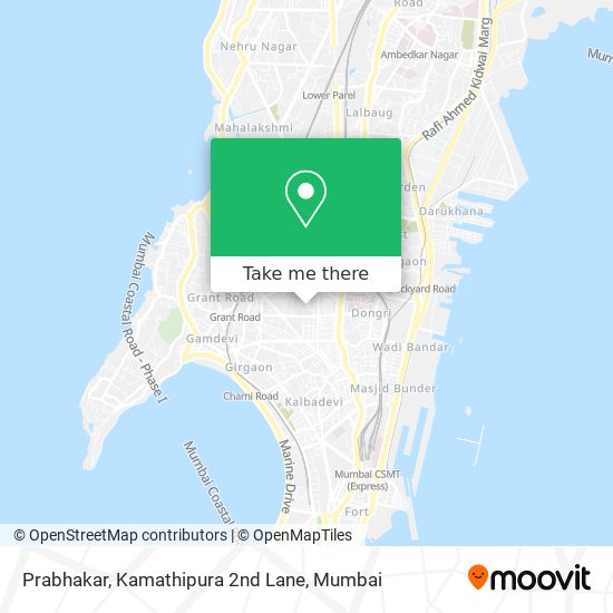 Prabhakar, Kamathipura 2nd Lane map