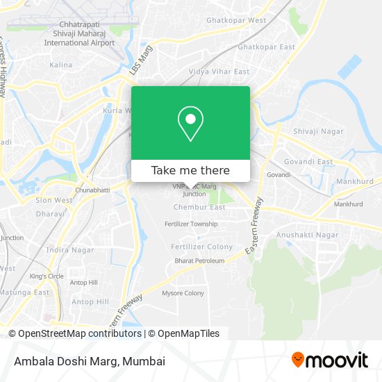 Ambala Doshi Marg map