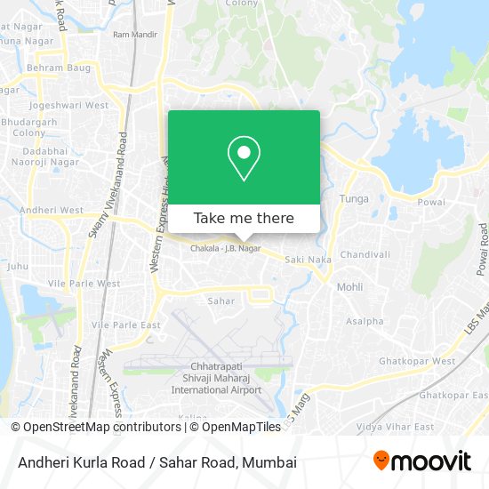 Andheri Kurla Road / Sahar Road map