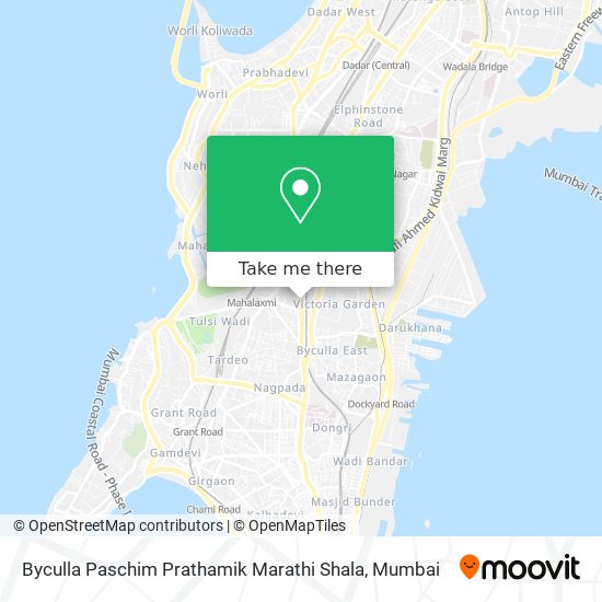 Byculla Paschim Prathamik Marathi Shala map