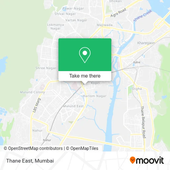 Thane East map
