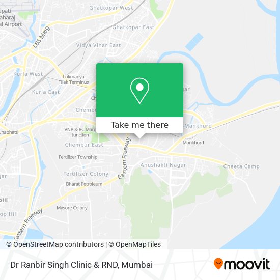 Dr Ranbir Singh Clinic & RND map