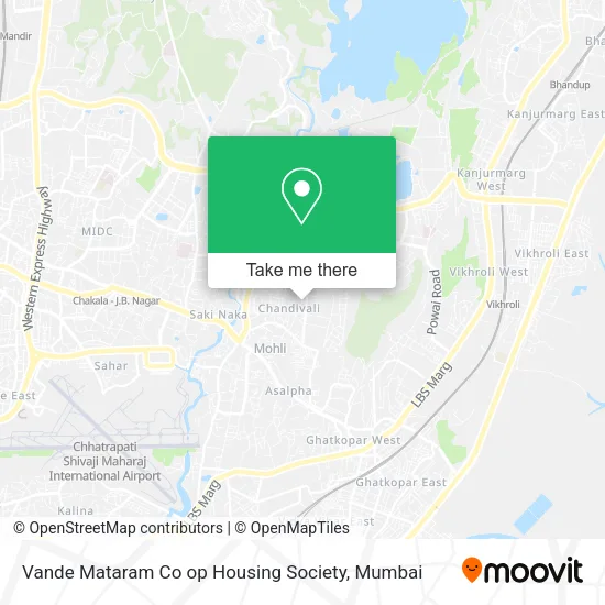 Vande Mataram Co op Housing Society map